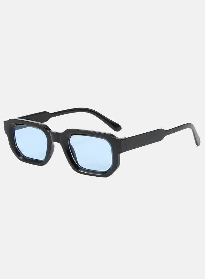 Optix Blue Full Rim Square Sunglasses